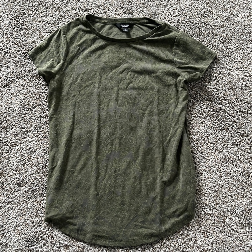 Olive Green Vera Wang Top
